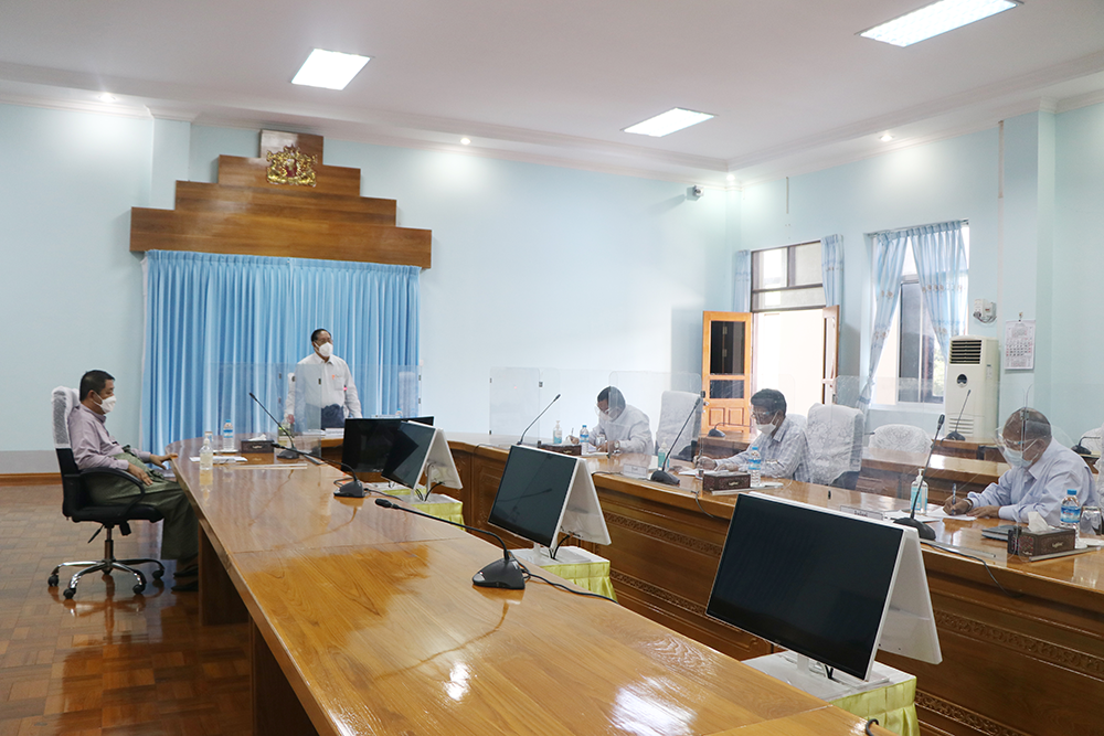ပြည်ထောင်စုတရားသူကြီးချုပ်အား ပြည်ထောင်စုဥပဒေဆိုင်ရာ အထောက်အကူပေးရေး ဥက္ကဌနှင့်အဖွဲ့က လာရောက်ဂါရဝပြုတွေ့ဆုံ